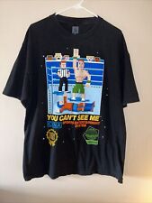 Camisa de videogame 2007 WWE John Cena tamanho XL Nintendo Parody NES luta livre preta comprar usado  Enviando para Brazil