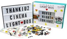 Caja de luz de cine con cartas - Mensaje de iluminación cinematográfica vintage y letrero de notas segunda mano  Embacar hacia Mexico