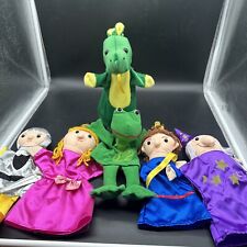 Lote de 6 bonecos de mão de pelúcia Lillian Vernon Fairytale Theater - Wizard - Dragon  comprar usado  Enviando para Brazil