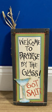 Welcome paradise glass for sale  Delton
