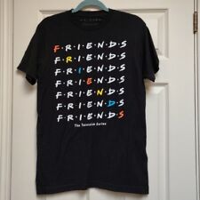 Camiseta gráfica Friends preta manga curta tamanho médio logotipo programa de TV algodão macio comprar usado  Enviando para Brazil