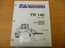 Usado, Carregadeira de rodas Fiat Allis FR140 loja serviço ESPECIFICAÇÕES manual 75314894 comprar usado  Enviando para Brazil