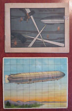 Aviones de Guerra Zeppelins Combate Aéreo Primera Guerra Mundial c. 1917 Lote x 2 artículos promocionales segunda mano  Embacar hacia Mexico