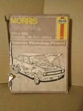 Haynes Workshop Manual Morris Marina 1.8. All Models Mk 1 & 2. 1971-78. Fair. for sale  ASHFORD