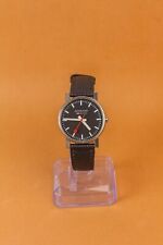 Relógio de quartzo suíço Mondaine mostrador preto caixa roubada 35 mm masculino/unixes comprar usado  Enviando para Brazil