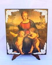 Madonna goldfinch painting usato  Italia