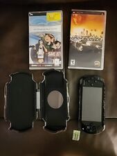 Sony PSP Handheld Console Game Bundle In Case With 2 Games & Memory Card, used for sale  Shipping to South Africa