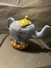 Blue elephant teapot for sale  WELLINGBOROUGH