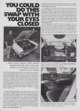 Ford Falcon 428 Cobra 1969 intercambio de motor a reacción revista vintage anuncio de artículo 1974 segunda mano  Embacar hacia Argentina