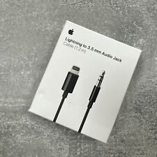 GENUINE APPLE LIGHTNING TO 3.5MM AUDIO JACK CABLE ADAPTER - BLACK A1879 for sale  Shipping to South Africa