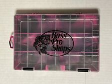 Organizador de caixa Bass Pro Shops 7,25”x10,75” rosa preto 18 slots comprar usado  Enviando para Brazil