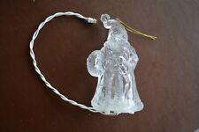 Used, Pig Tail Ice Clear Santa Claus Christmas Tree Holday Lighted Light Up Ornament for sale  Shipping to South Africa