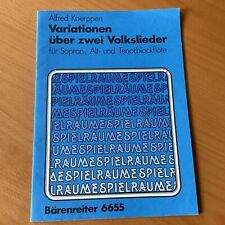 Noten blockflöte variationen gebraucht kaufen  Neu Wulmstorf