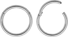 Septum Clicker SOLID TITANIUM G23  Nose Ear Tragus Hinged Segment HOOP UK Seller for sale  Shipping to South Africa