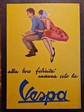 Cartolina vespa alla usato  Italia