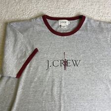 Vintage J Crew Ringer T-shirt Męski Średni Oversize Szary Czerwony lata 90-te Y2K Oarsman na sprzedaż  Wysyłka do Poland