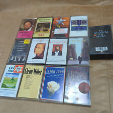 Used, Collection Of 13 Audio Cassette Tapes Elthon John Pavarotti Glen Miller Bonnie for sale  Shipping to South Africa