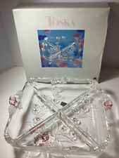 divided crystal relish tray for sale  Wisconsin Rapids