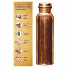 Garrafa de água de cobre puro para benefícios de ioga na saúde ayurvédica 950 ml comprar usado  Enviando para Brazil