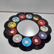Discos de vinil Real Records reciclados com espelho emoldurado em 45 RPM comprar usado  Enviando para Brazil