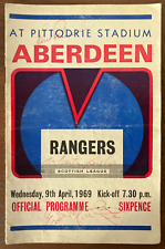 Aberdeen rangers match for sale  ABERDEEN