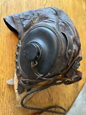leather flight helmet for sale  Millville