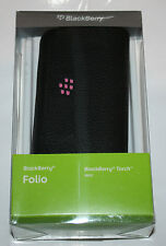 100%GENUINE BLACKBERRY TORCH 9800 9810  Leather Folio Pouch Mirror + Strap - NEW for sale  Shipping to South Africa