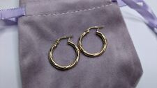 solid gold hoop earrings for sale  LONDON