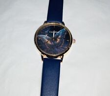 BNWOB Rose Gold Coloured Butterfly WATCH With Navy Blue Strap Unwanted Gift for sale  Shipping to South Africa