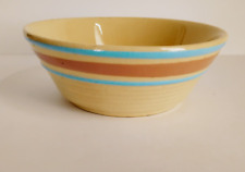 Used, Antique WATT POTTERY OVEN WARE Small 5 inch MIXING BOWL Blue Stripe Volga Iowa for sale  Shipping to South Africa