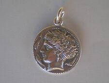 Artemis Silver Pendant - Syracuse Dekadrachm - Diana for sale  Shipping to South Africa