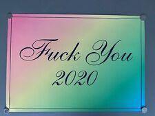 Jeremy Deller 'F*ck you 2020' print / hand signed / limited and sold out / mint for sale  LONDON
