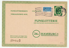 Federal, Posthorn, GA-Postkarte Funklotterie Hannover Hamburgo segunda mano  Embacar hacia Argentina