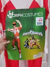 Adult Red Power Ranger Morphsuit Bodysuit Mens XXL 2XL Halloween Costume - EUC, used for sale  Shipping to South Africa