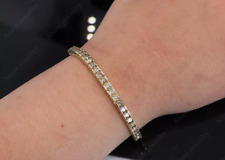 Certified 3.50 MM White Round Cut Diamond Tennis Bracelet Great Shine & Luster for sale  Shipping to South Africa