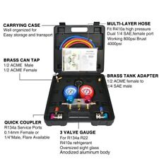 Conjunto de medidor coletor CA FAVORCOOL CT-136G, R410A, R134A, R22 carga de refrigerantes comprar usado  Enviando para Brazil