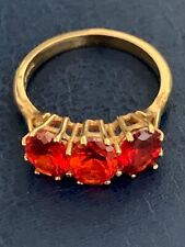 Used, LADIES GARNET 9CT GOLD RING - SIZE S for sale  SOUTHAMPTON