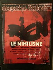 Magazine littéraire nihilisme d'occasion  Mayenne