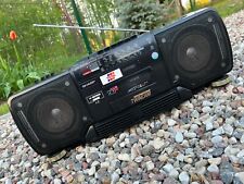 Grabadora de casete de radio estéreo SHARP WQ-T237Z (BK) doble cámara vintage Japón Boombox segunda mano  Embacar hacia Argentina