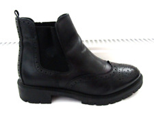 BELLISSIMO WOMENS ANKLE BOOTS SIZE UK 5 EU 38 BLACK LEATHER for sale  Shipping to South Africa
