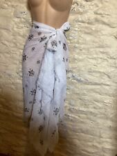 White print sarong for sale  FROME