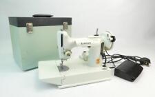 Vintage Singer Featherweight 221K Sewing Machine   White Model    Working   #002 for sale  Shipping to Canada
