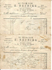 Bordeaux invoices 1880. d'occasion  Expédié en Belgium