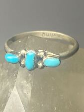 Used, Turquoise ring stacker band southwest sterling silver women girls for sale  Shipping to South Africa