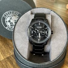 Relógio masculino Citizen Eco-Drive CTO preto IP aço inoxidável BU4025-59E MSRP: US$ 350 comprar usado  Enviando para Brazil