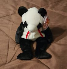 Beanie Babies Fortune the Panda #4196 1997 raro 1998 error lote original colección segunda mano  Embacar hacia Mexico