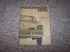 1965 Volkswagen VW Karmann Ghia 1300 Manual do Proprietário Operador Guia do Usuário comprar usado  Enviando para Brazil