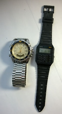 Vintage Casio Alarme Cronógrafo 100m Relógio de Pulso 388 AD-520 Calculadora 3208 CA53W, usado comprar usado  Enviando para Brazil