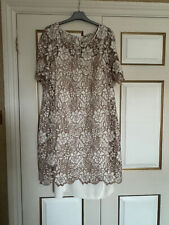 Mother of the bride Gina Bacconi Guipure Shift Dress & Lace Jacket, size 18. for sale  Shipping to South Africa