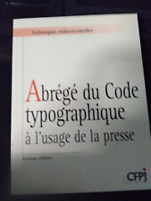 Abrege code typographique d'occasion  Blaye